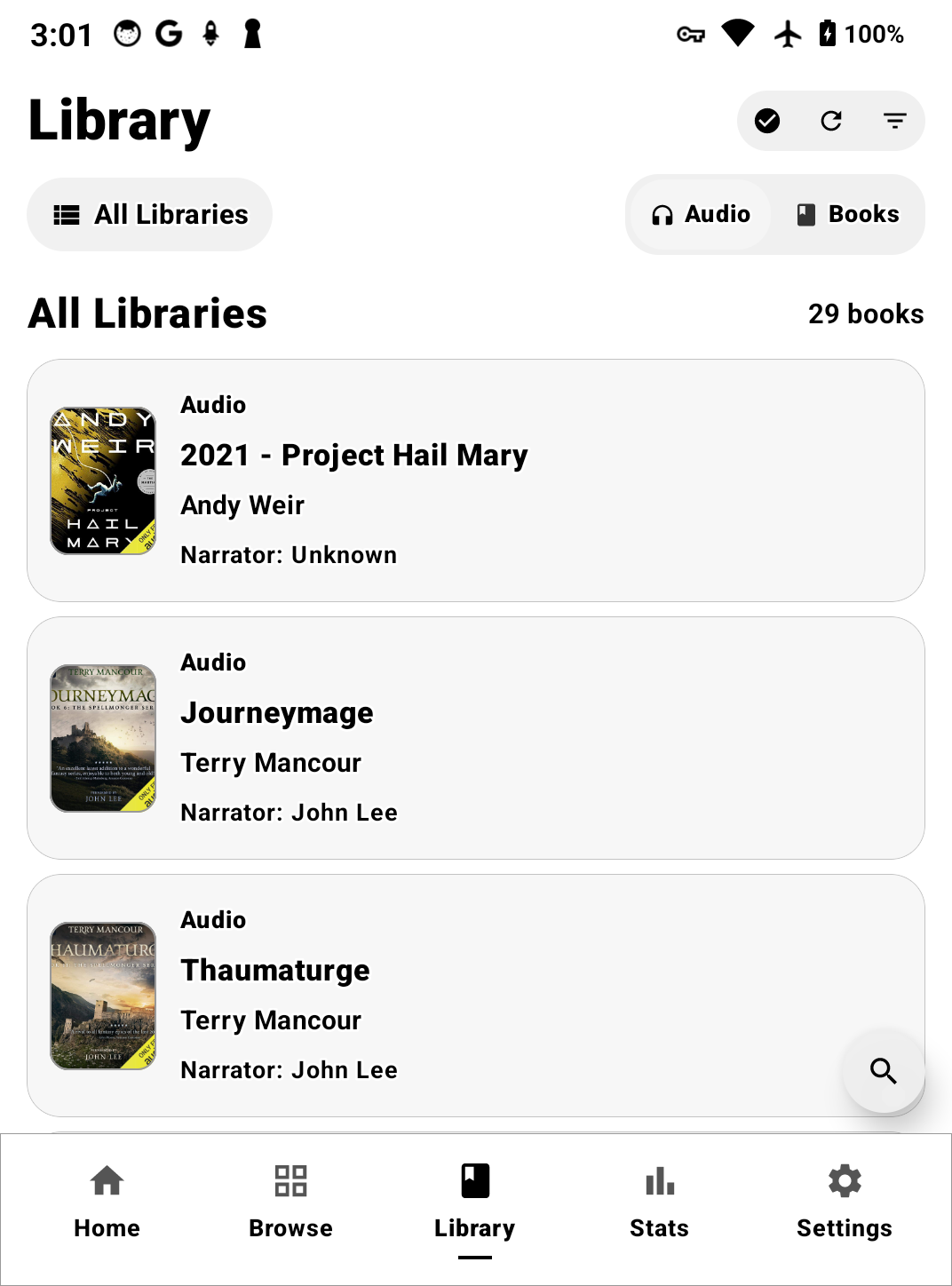 E-ink library