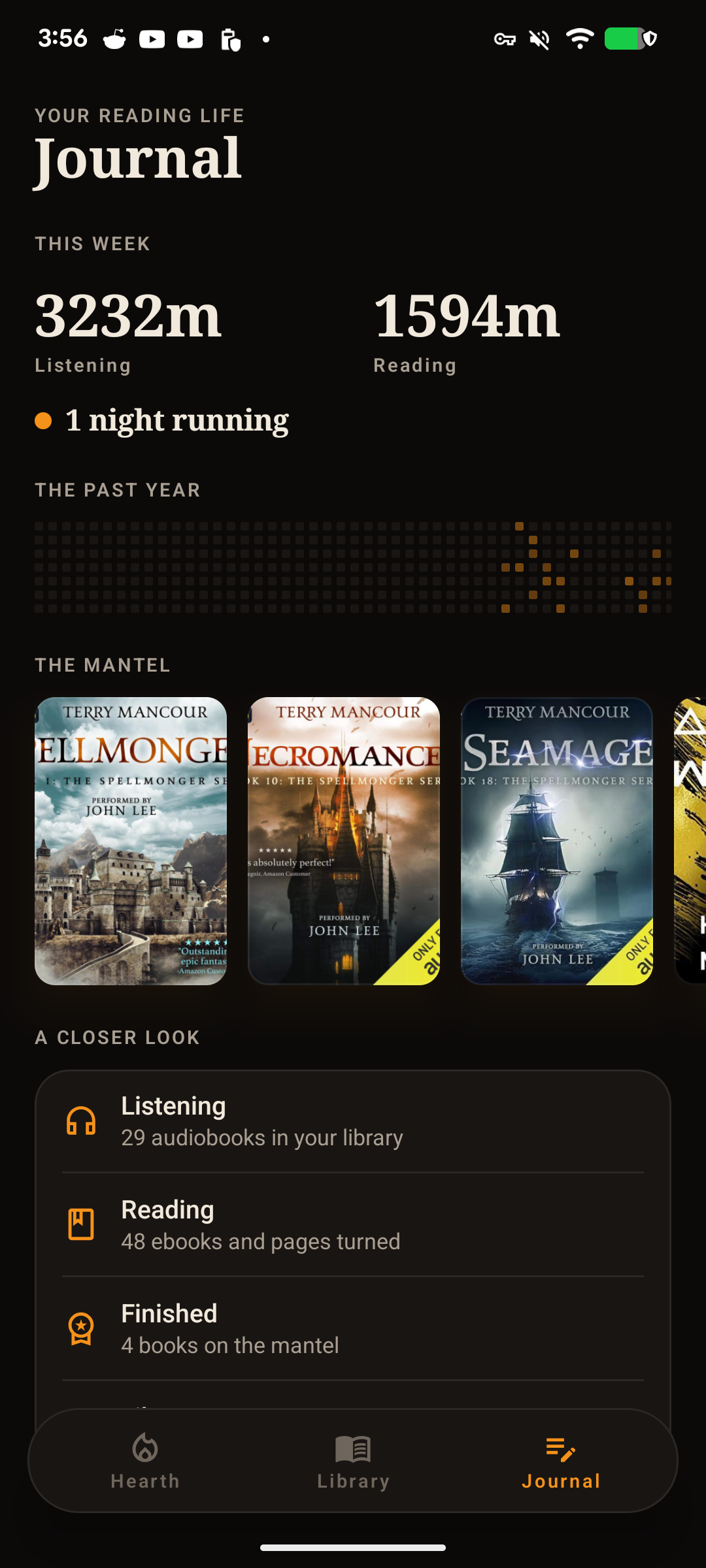 Current Android reading journal