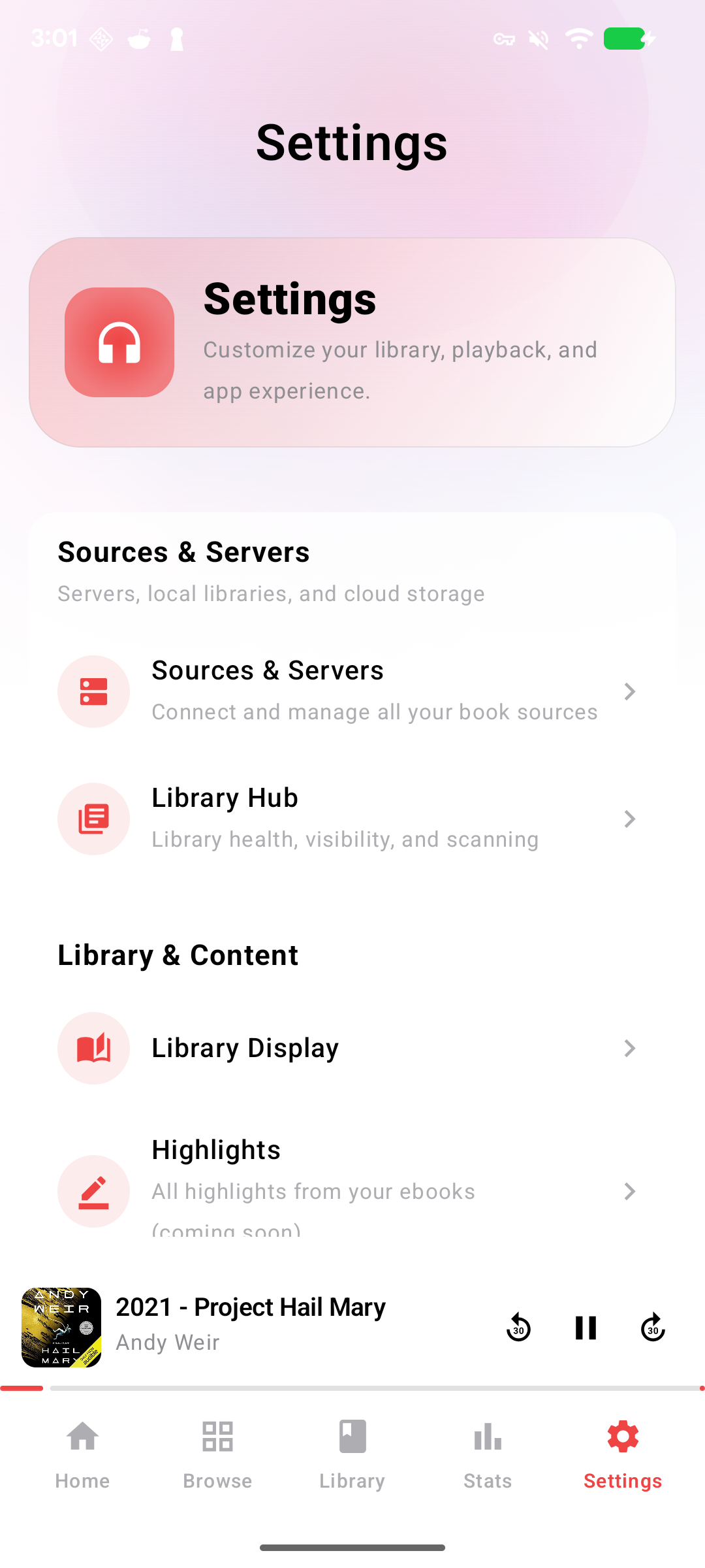 Android settings