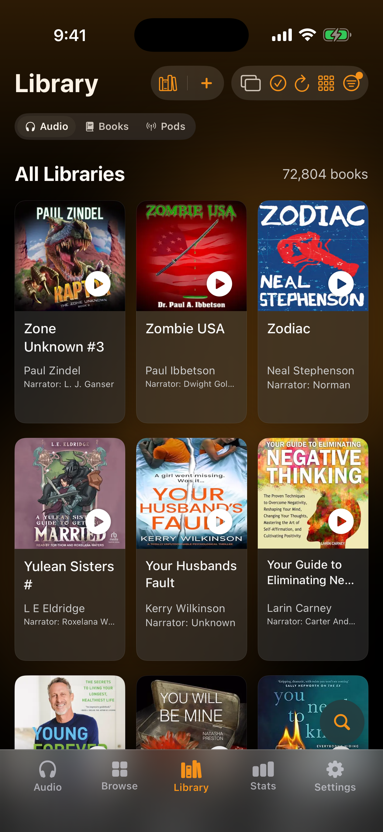 72,804 audiobooks in one library