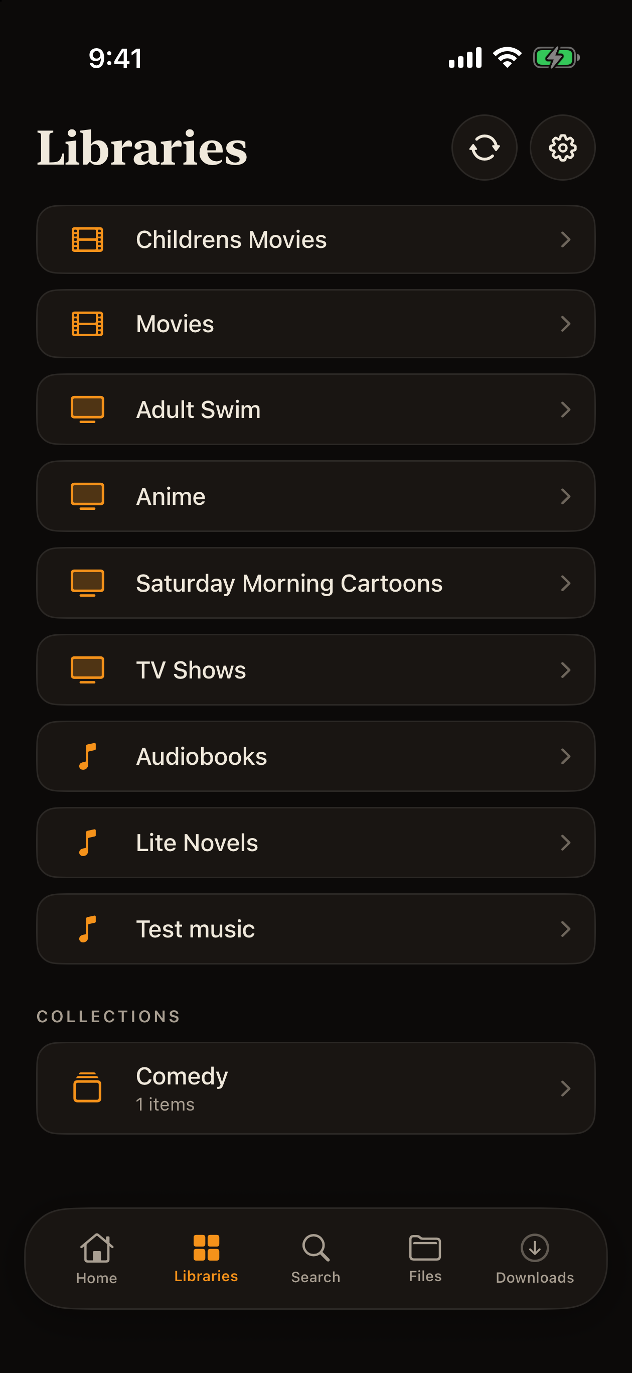 iPhone video libraries and collections